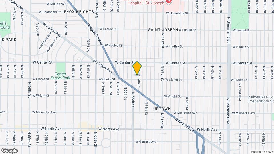 2611 N 54th St Map and Location Details
