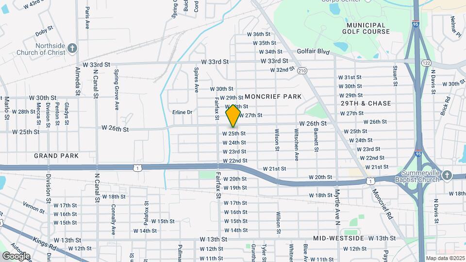 1711 W 25th St Map and Location Details