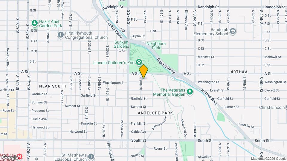 2810 Washington St Map and Location Details