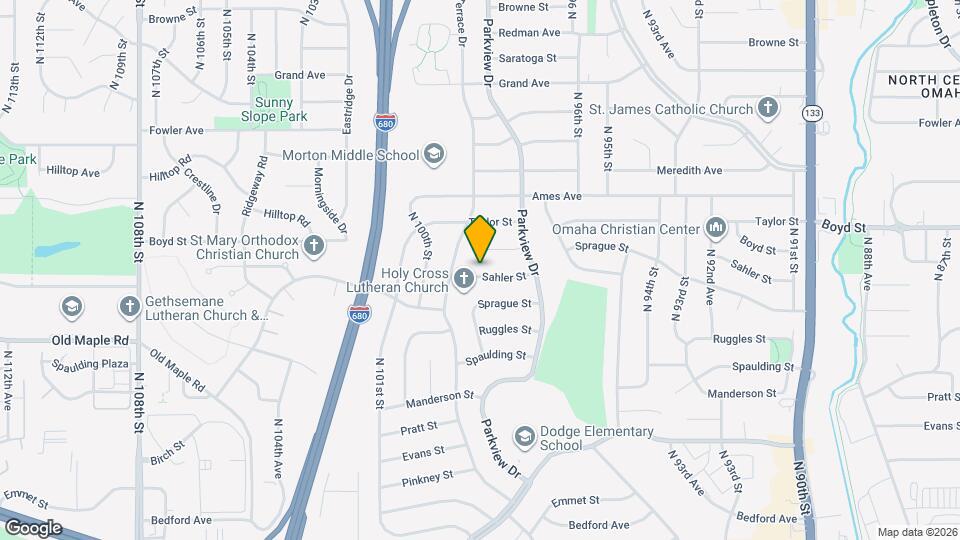 9650 Sahler St Map and Location Details