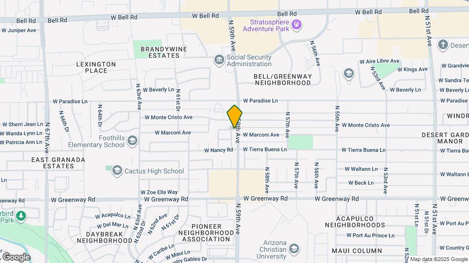 15831 N 59th Cir Map and Location Details
