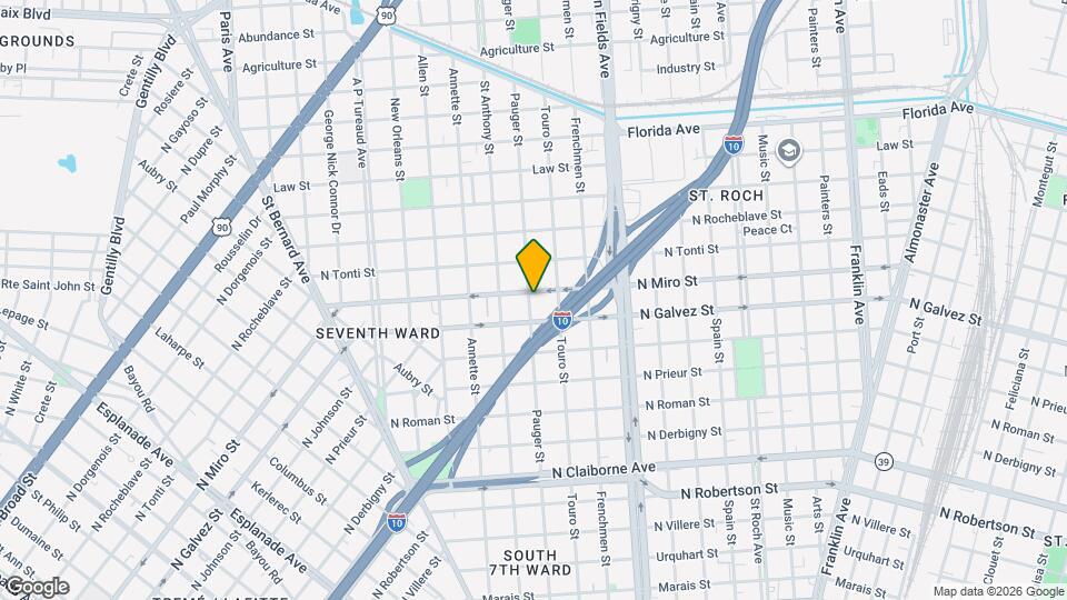 2829 Pauger St Map and Location Details