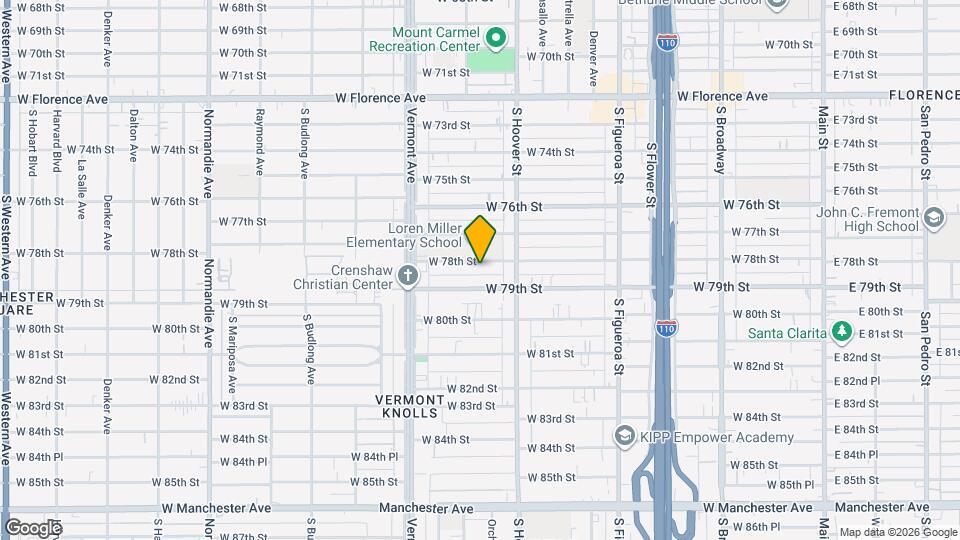 844 W 78th St Map and Location Details
