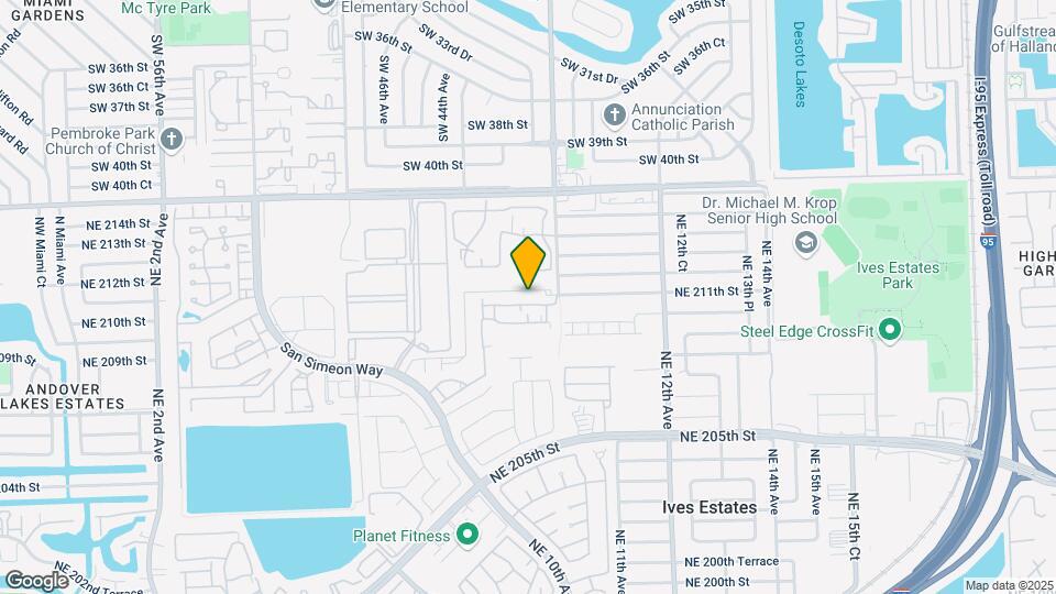 861 NE 209th Terrace, Unit 24-203 Map and Location Details