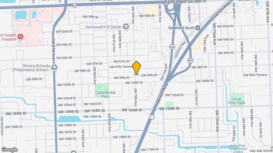 9901 SW 79th Ave Map and Location Details