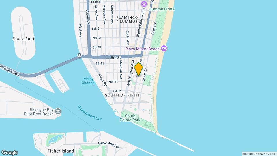 225 Collins Ave, Unit # 6L Map and Location Details