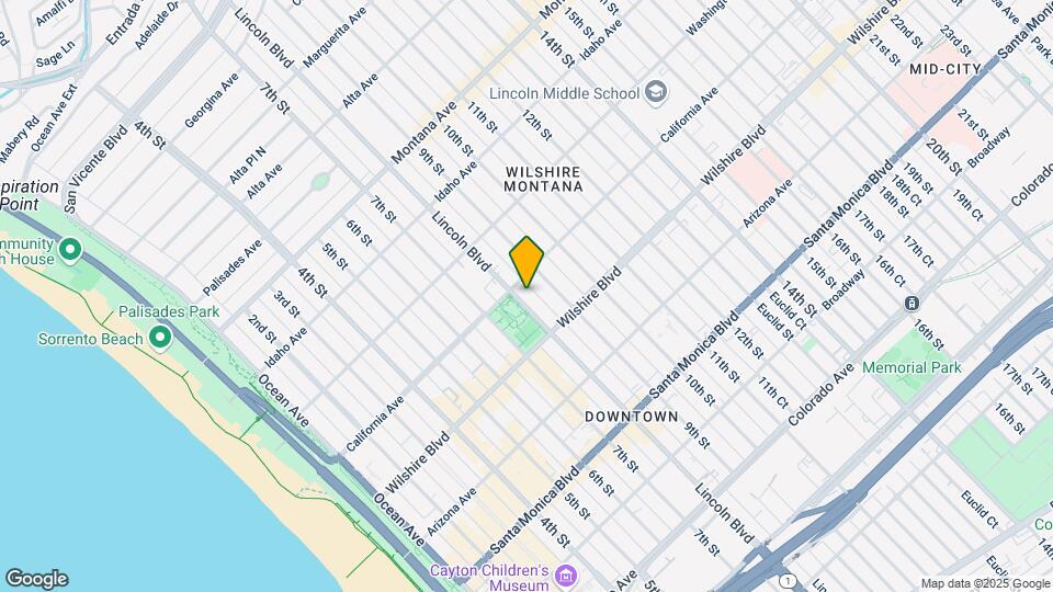 1111 Lincoln Blvd Mapa y Detalles de la Ubicación