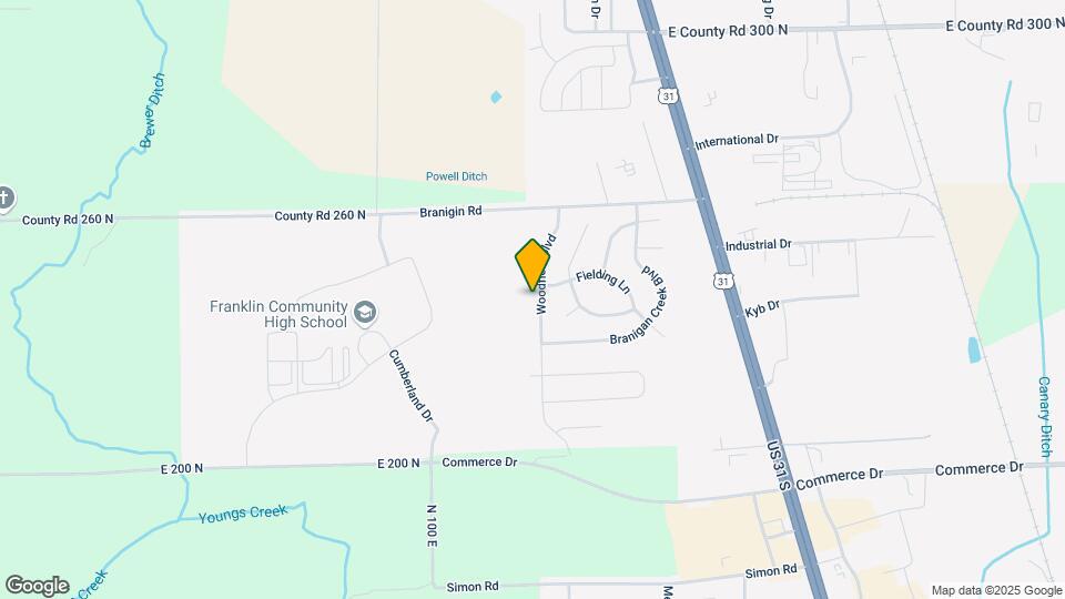 2736 Woodfield Blvd Map and Location Details