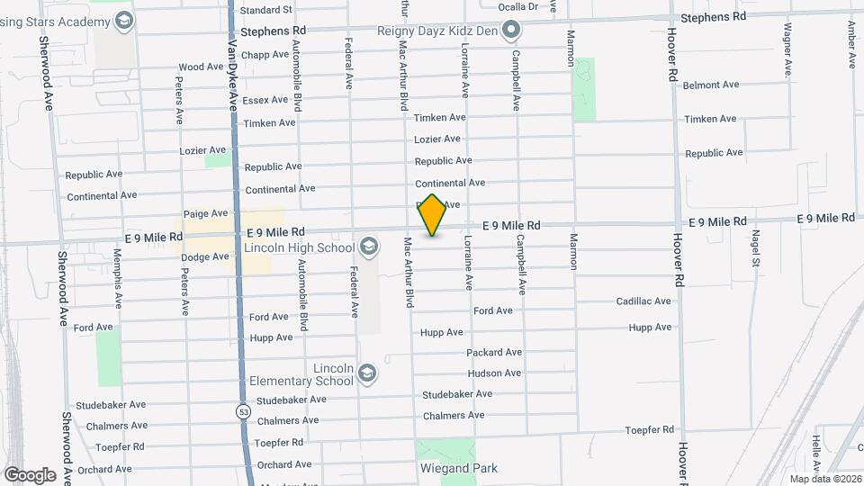 8661 Dodge Ave Map and Location Details