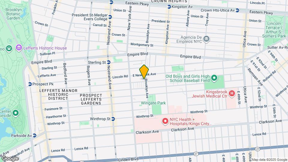 544 Brooklyn Ave Map and Location Details