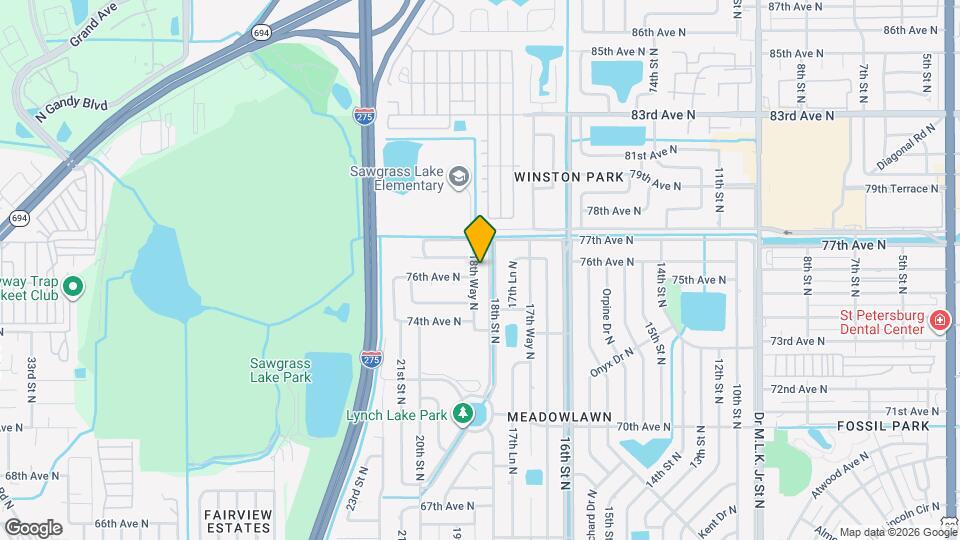 7631 18th Way N Map and Location Details