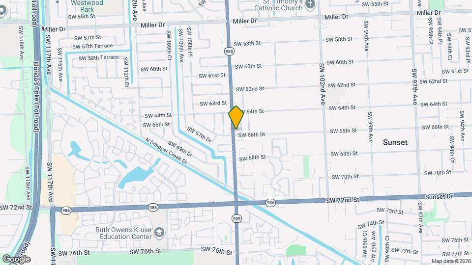 6535 SW 107th Ave Map and Location Details