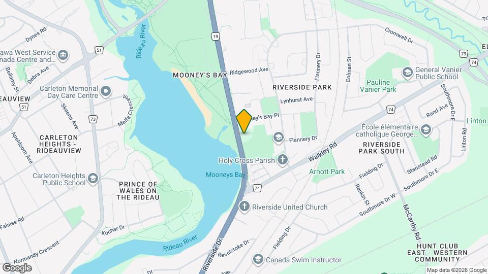 The Docks at Mooney's Bay Map and Location Details