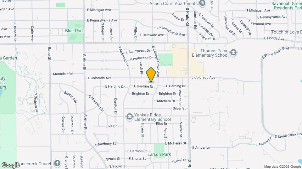 1002 Harding Dr Map and Location Details