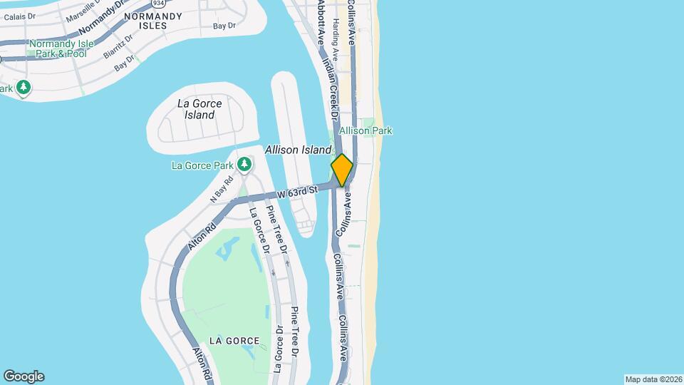 6080 Collins Ave-Unit -102 Map and Location Details