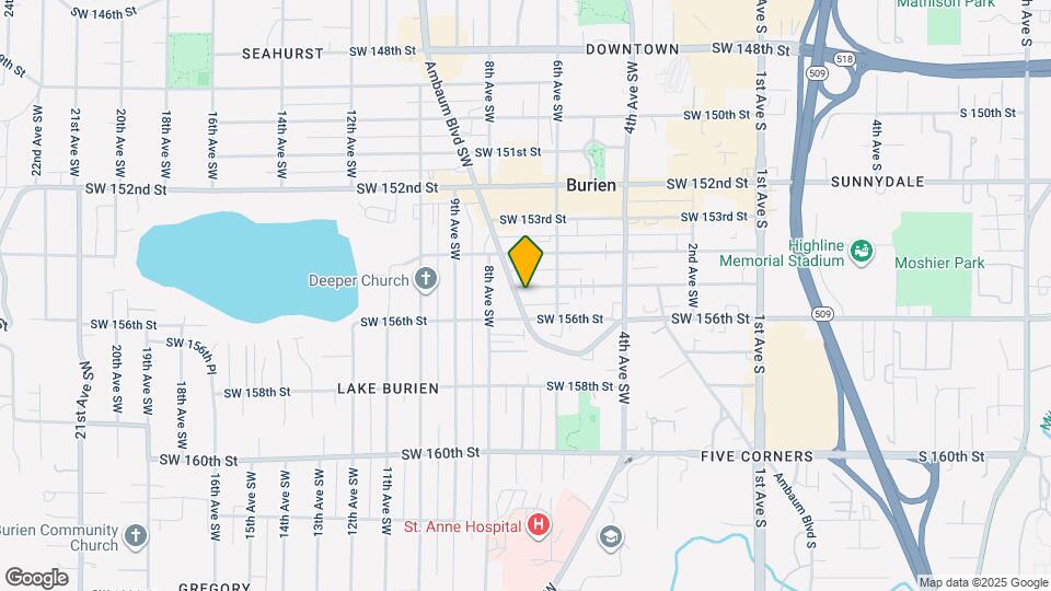 625 SW 155th St, Unit 106 Map and Location Details