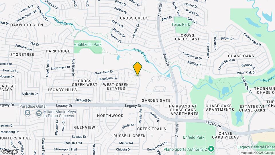 7309 Springfield Dr Map and Location Details