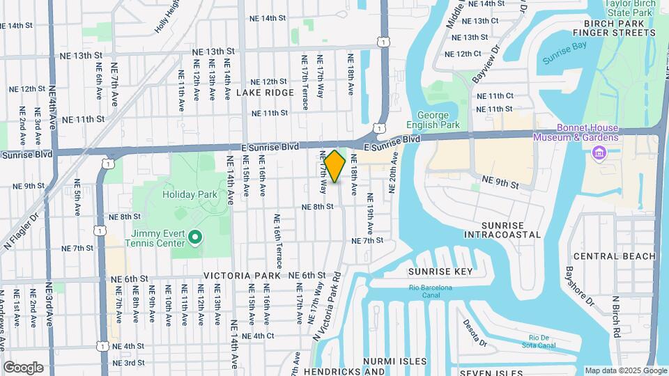 833 N Victoria Park Rd Mapa y Detalles de la Ubicación