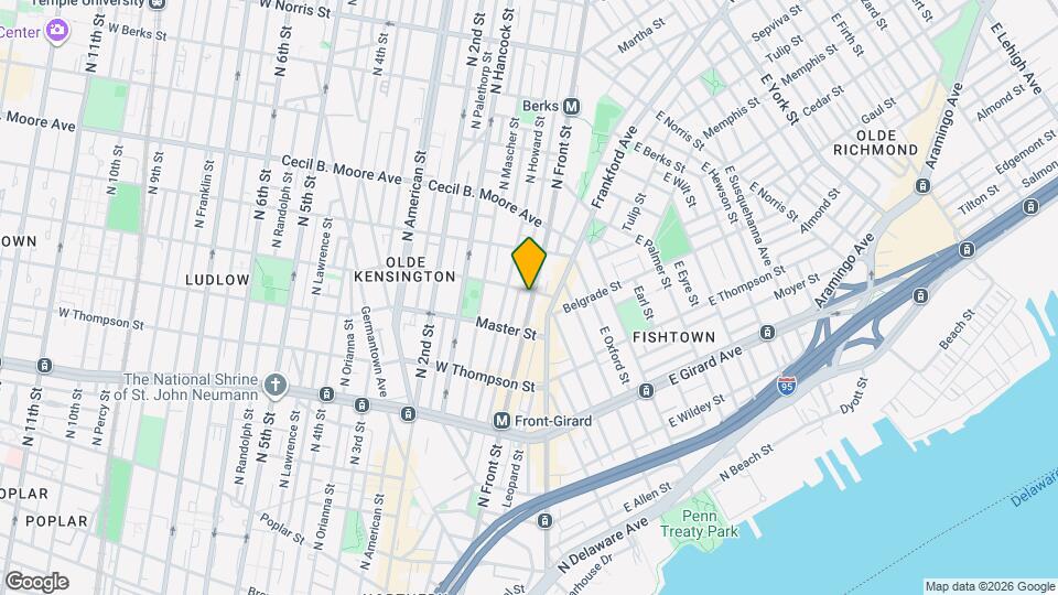 The Frame Mapa y Detalles de la Ubicación