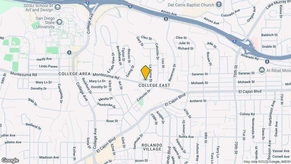 6482 Montezuma Rd Map and Location Details