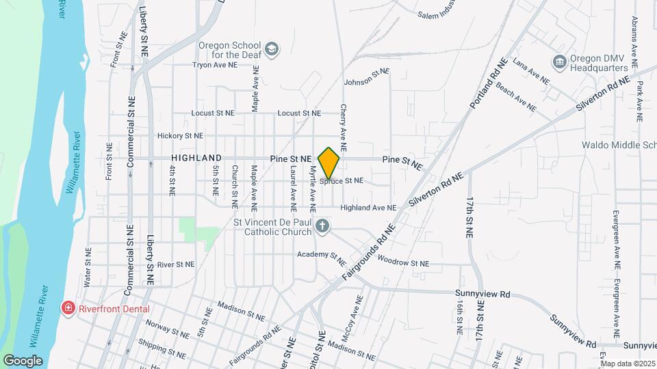 1040 Spruce St NE Map and Location Details