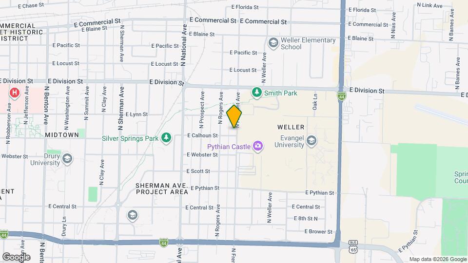 1307 N Fremont Ave Map and Location Details