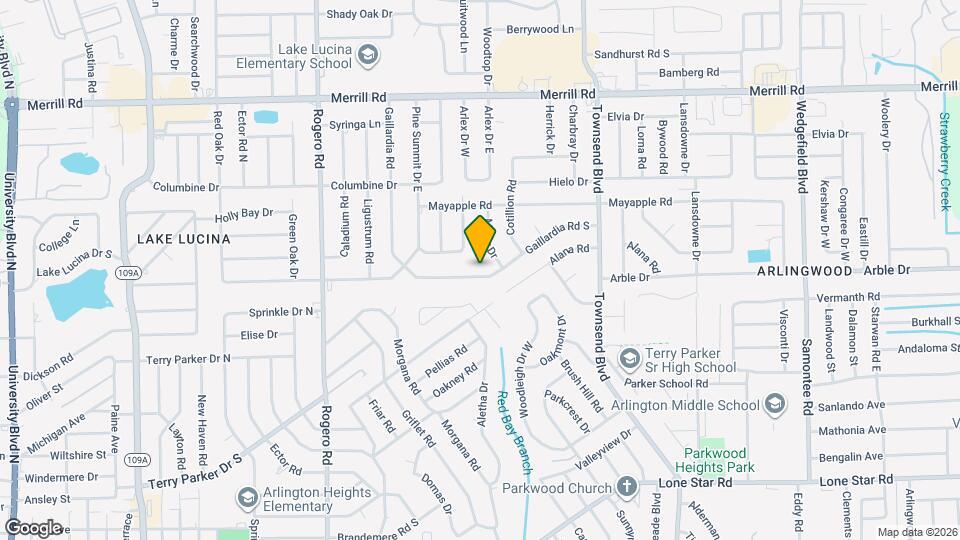 6835 Gaillardia Rd S Map and Location Details