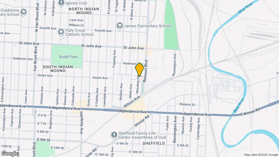 343 Wheeling Ave Mapa y Detalles de la Ubicación