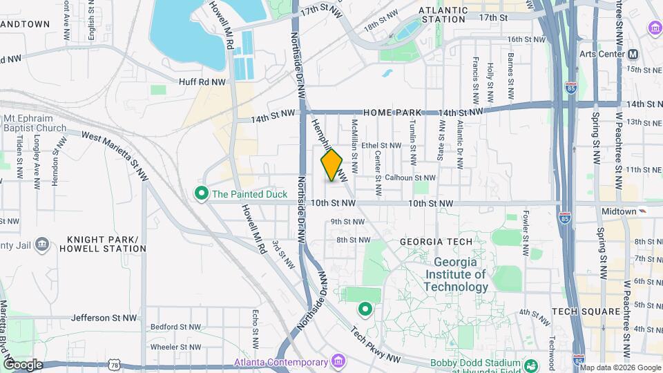 1011 Curran St NW, Unit B Mapa y Detalles de la Ubicación