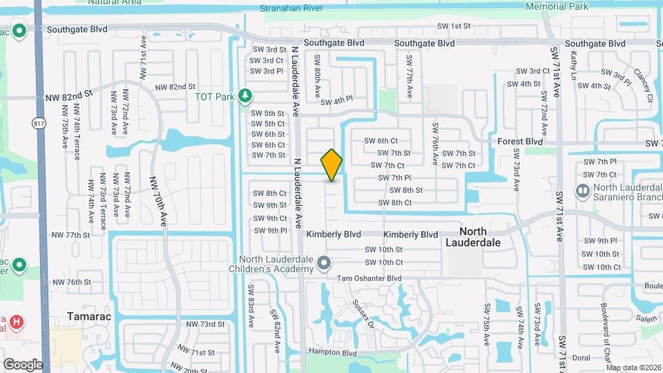 7920 SW 7th Pl Map and Location Details