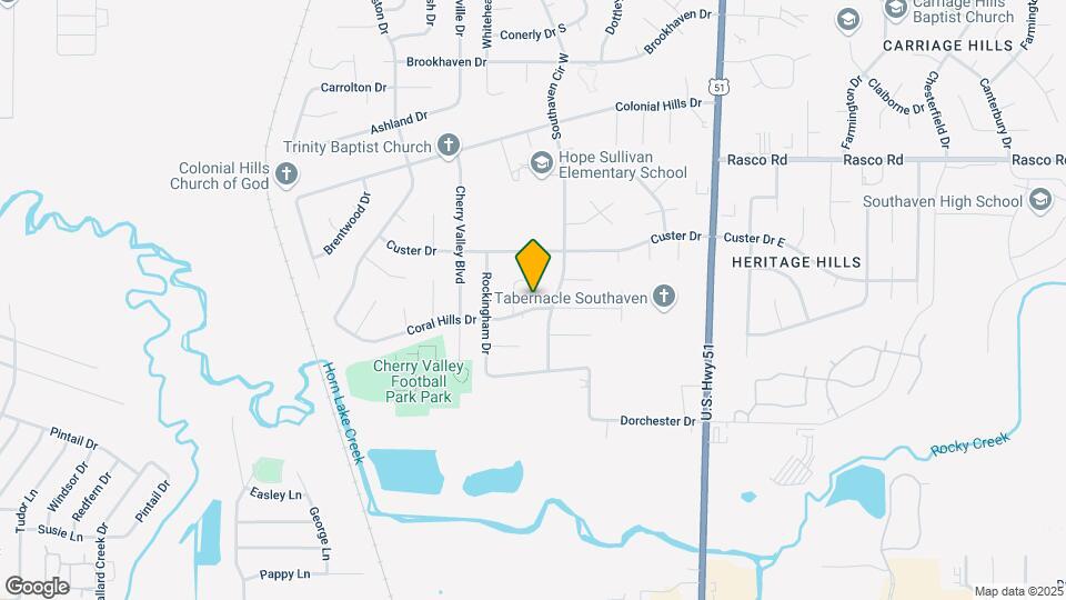 1864 Coral Hills Dr Map and Location Details