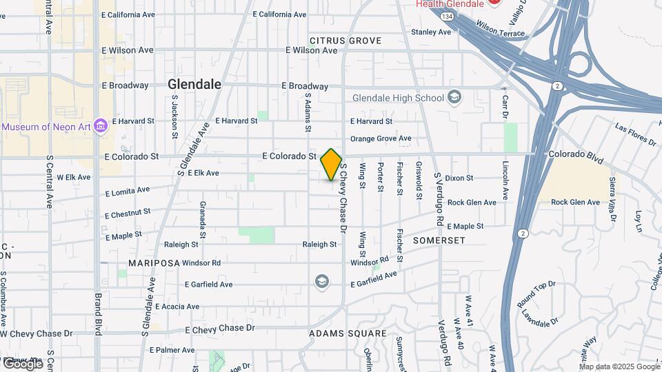 1134-1138 E Elk Ave Mapa y Detalles de la Ubicación