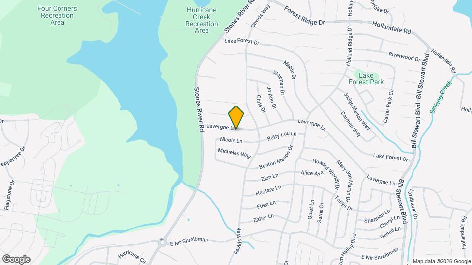 947 Lavergne Ln Mapa y Detalles de la Ubicación