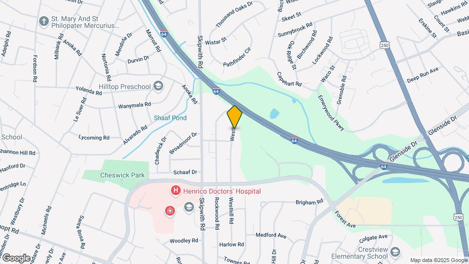 1807 Westhill Rd Map and Location Details