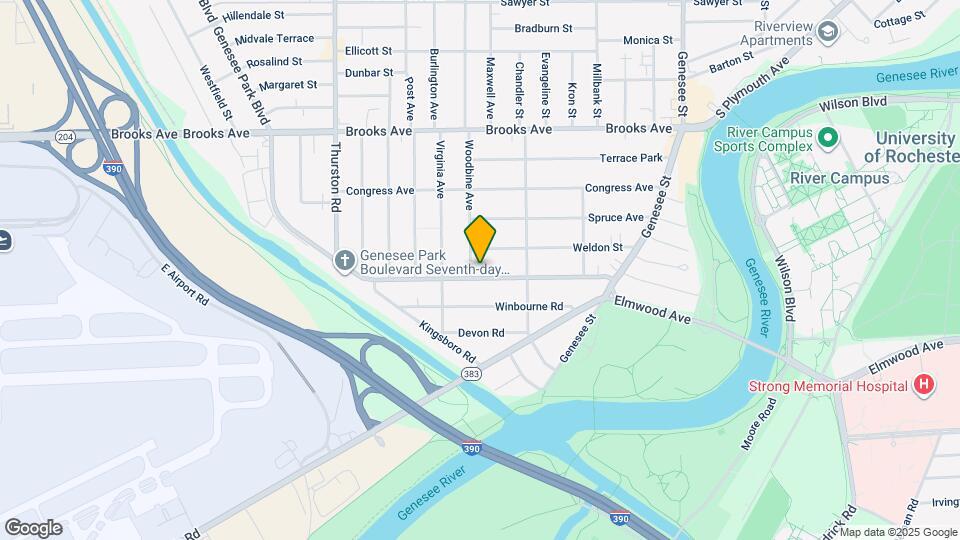 204 Genesee Park Blvd Map and Location Details