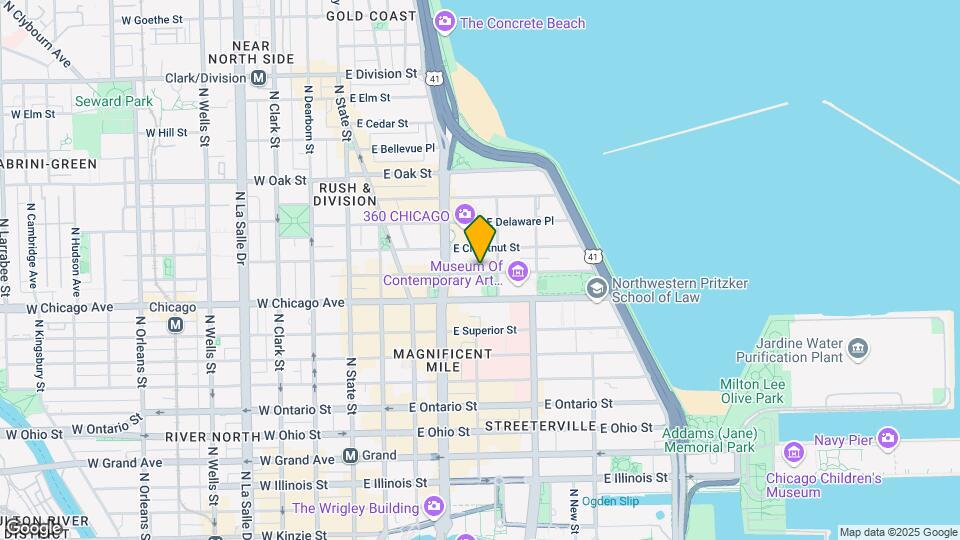 180 E Pearson St Map and Location Details