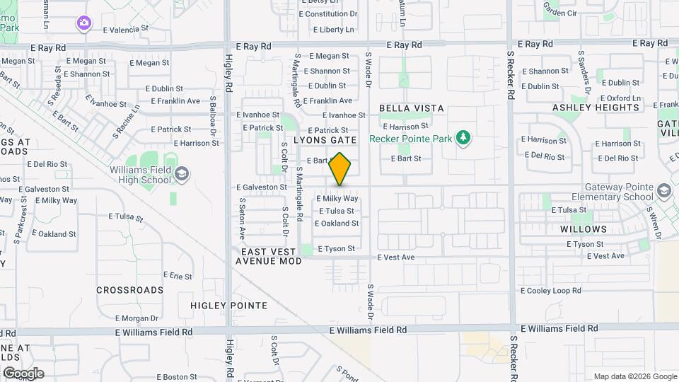 3508 E Milky Way Map and Location Details