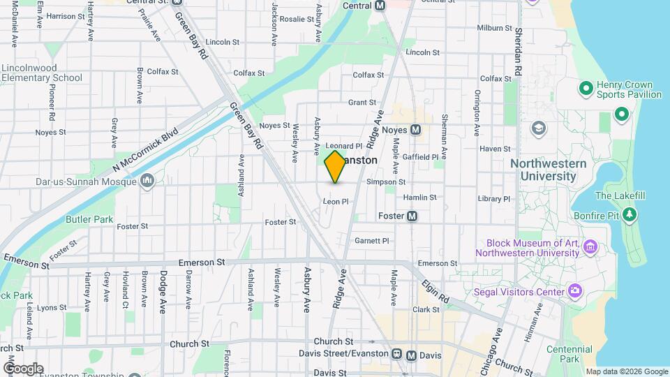 1226 Simpson St Map and Location Details