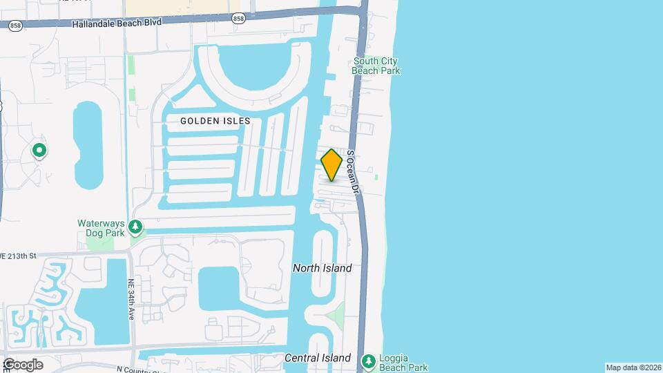 3135 S Ocean Dr, Unit 329 Map and Location Details