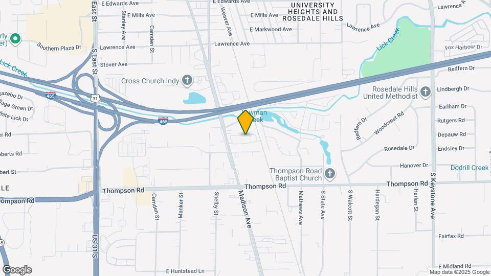 4725 Madison Ave Map and Location Details