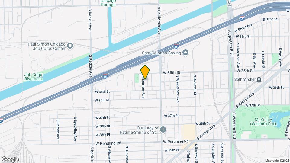 3527 S Francisco Ave Map and Location Details