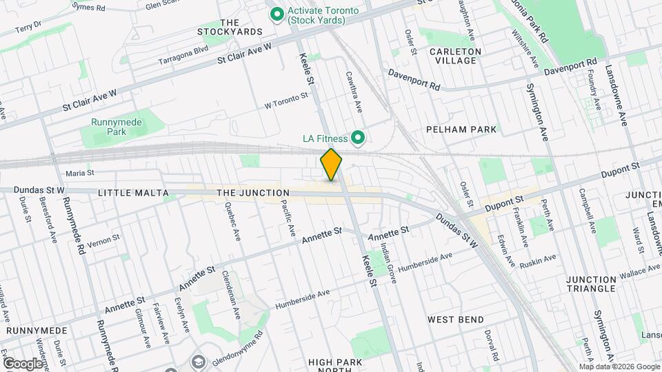 2878 Dundas St W, Unit 1 Map and Location Details