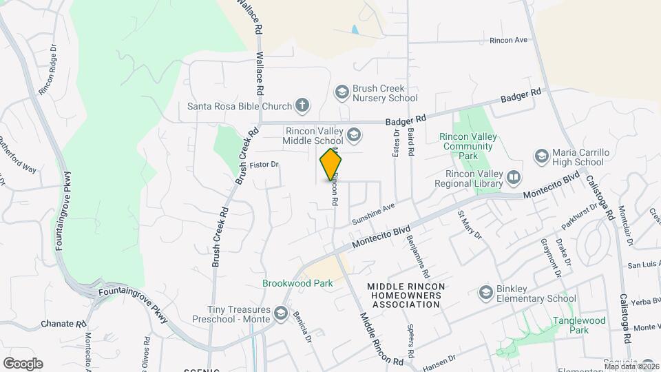 937 Middle Rincon Rd Map and Location Details