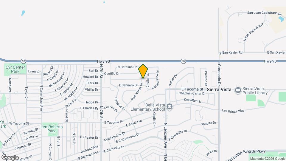 1191 Palo Verde Dr Map and Location Details