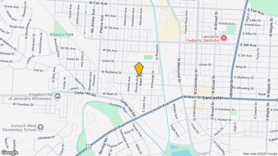 234 Slocum Ave Map and Location Details