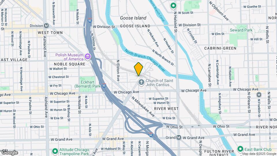 854 N Ogden Ave Map and Location Details