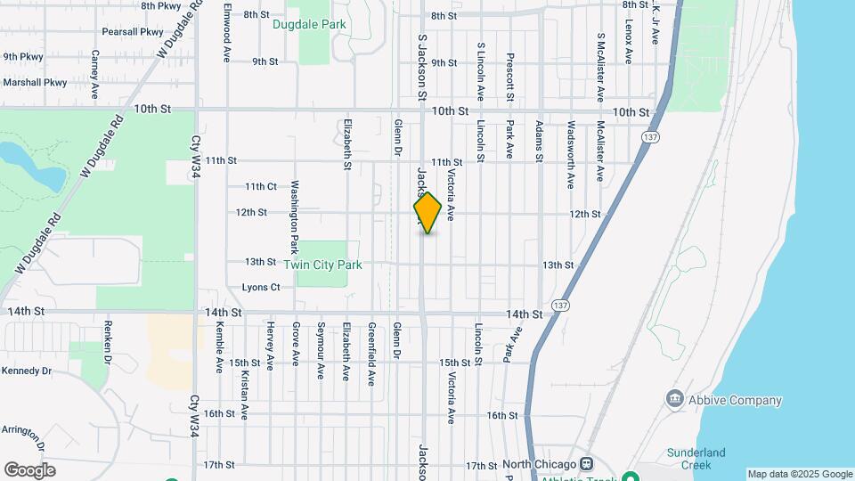 1225 Jackson St Map and Location Details