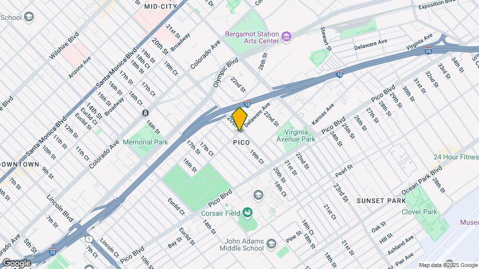 1900 20th St Map and Location Details