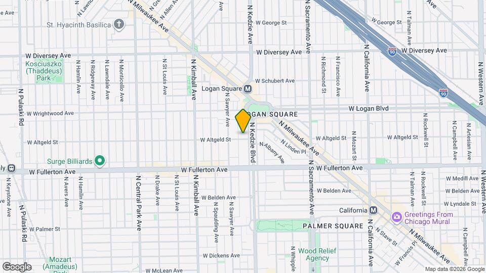 2502 N Kedzie Blvd Mapa y Detalles de la Ubicación