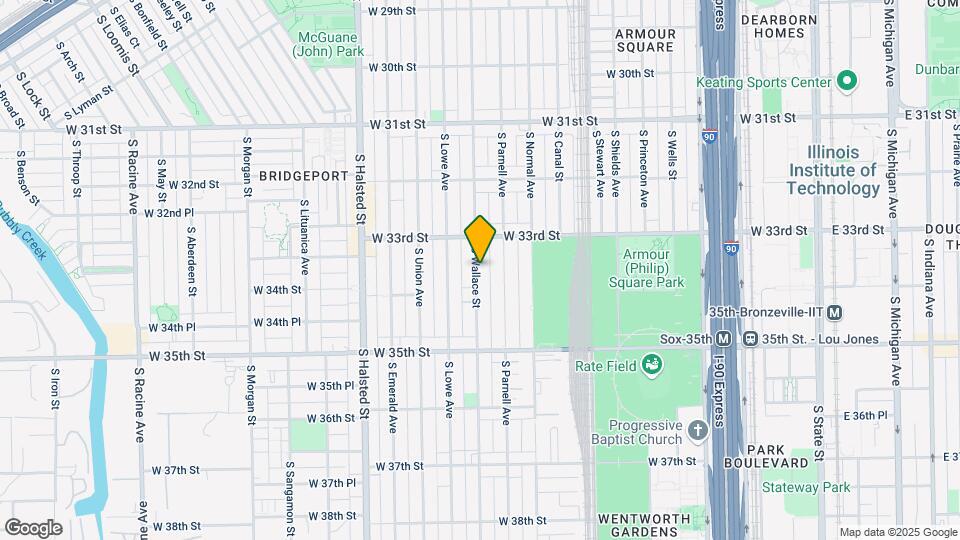3337 S Wallace St Map and Location Details